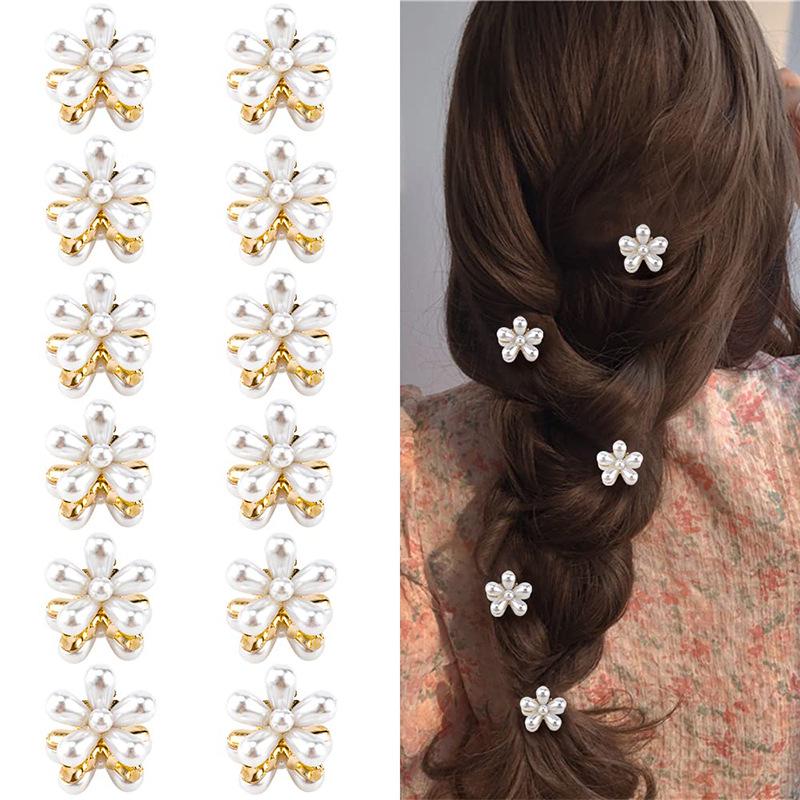 

Pearl Mini Flower Hair Clip - Cute and Exquisite Alloy Hair Accessory
