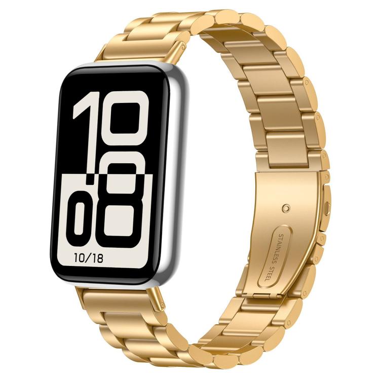 Three‑Beads Stainless‑Steel Replacement Watch Band Strap for Honor Band 11 / Band 11 Pro