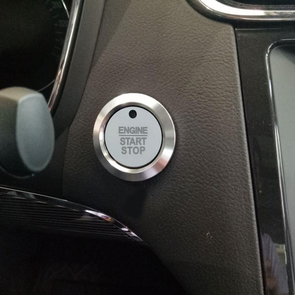 Car Engine Start Stop Button Cover Ignition Key Push Cover Rings For Ford F150 F-150 Kuga Focus MK4 Fiesta ST Car Accessories