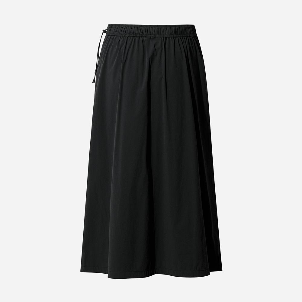 Diodi Lightweight Elastic Skirt For Women (Black)