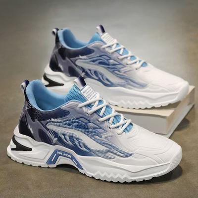 Men's Shoes Summer Versatile Youth Platform Casual Shoes Men's Breathable Mesh Sports Trendy Shoes