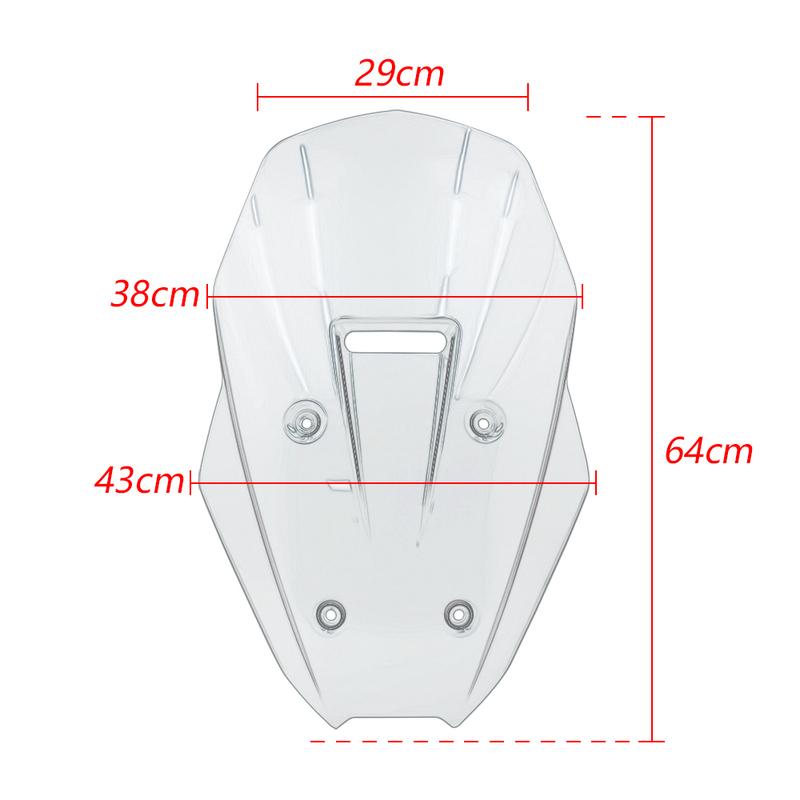 For Zontes 368G 368 G 2024 2025 2026 Motorcycle Windshield Windproof Deflector Windscreen Wind Air Panel Aerodynamic Accessories