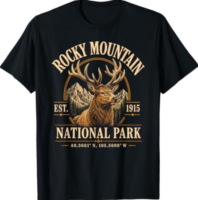 Rocky Mountain National Park Colorado Vintage Hiking T-Shirt