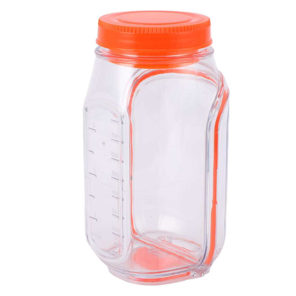 Salad Jars with Lid Leakproof Side Opening Vertical Layering Salad Container Portable for Office Travel
