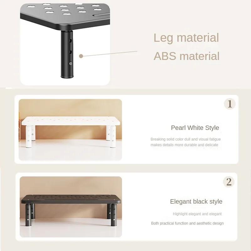 Monitor Stand Monitor Stand Riser 3 Height Adjustable Monitor Riser with Airflow Vents Laptop Stand for Desk Organization