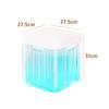 Transparent Square Storage Stool with Flip-Top Lid - Large Capacity Multi-Functional Organizer for Toys and Accessories