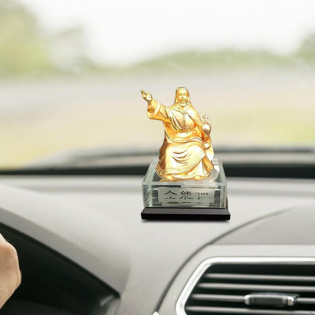 Jesus Statue Christian Ornament Sculpture for Office Party Holiday Decor