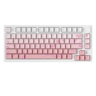 DAREU EK75PRO Mechanical Cherry Gaming USB Gasket 81 English Cute Volume Control Linear Red Technical Standards Compliance Certified Keyboard,