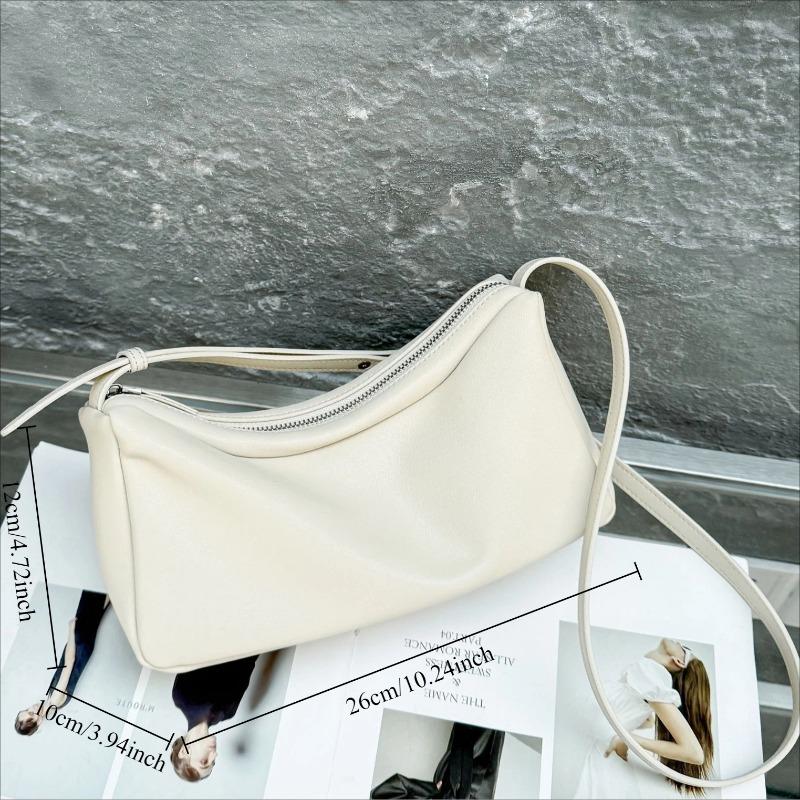 Women's Genuine Leather Single-Shoulder Phe Bag, Lightweight Crossbody Tote Bag for Commuting, Perfect for Work & Shopping