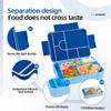 Bento Lunch Box 1330ML Leakproof Bento Box for Kids Adults Food Container with 7 Compartments and Cutlery Set Snack Box for Kids
