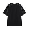 Li Ning Basketball Series Letter Comfortable Breathable Versatile Short Sleeve T-Shirt Men Tops Black ATSV023-8