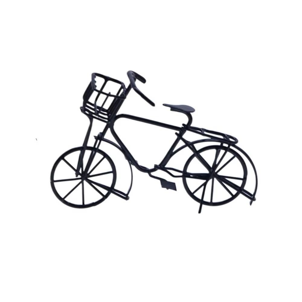 

Миниатюрный мини-велосипед, имитация старинного велосипеда, винтажная модель велосипеда, кукольный домик, сад