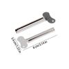 Portable Stainless Steel Toothpaste Squeezer & Hair Dye Dispenser Cleanser Squeezer, Bathroom Accessories, Half-Circle  Wringer
