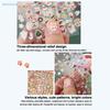 5D Relief Christmas Luminous Nail Stickers Self-Adhesive Glow-in-the-Dark Holiday Nail Art Decals (Santa/Gingerbread Designs)