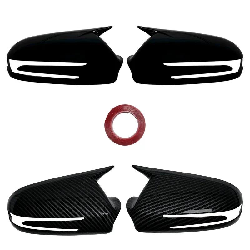 Exterior Rearview Mirror Cover Cap Gloss Black Left Right For Mercedes Benz CLS C219 W219 CLS280 300 320 350 2009-2011