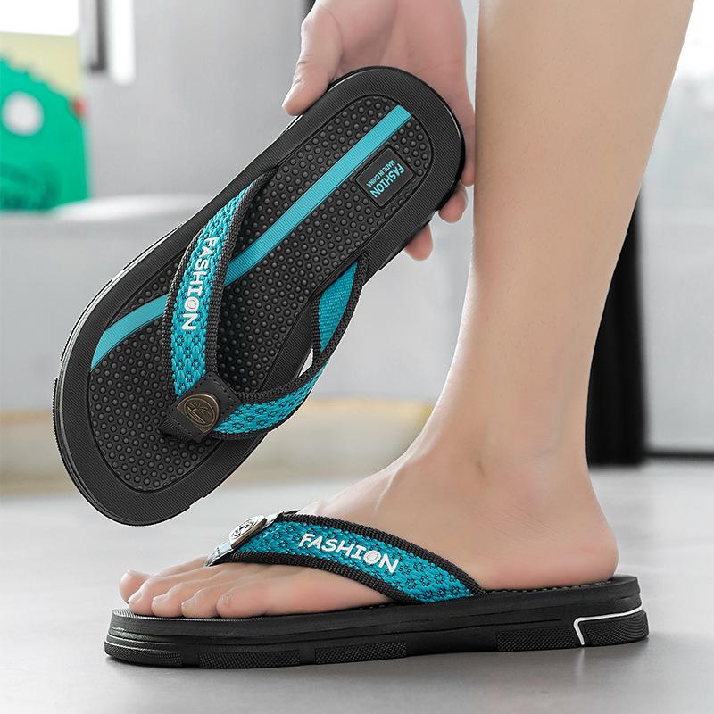 Flip-flops men's 2025 summer new breathable casual non-slip slippers indoor trend simple classic pinch slippers