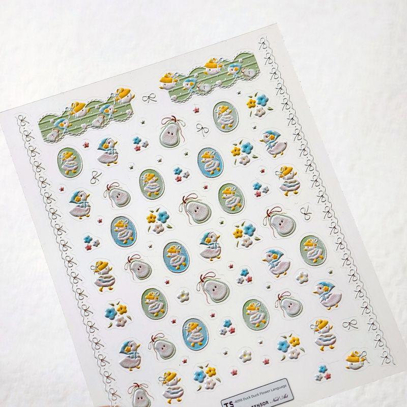 

Qiji Cute Cartoon Duck Duck Little Duck Three-Dimensional Relief Nail Sticker Waterproof Nail Sticker Decorative Jewelry 4098 TS-4098 (stereo)