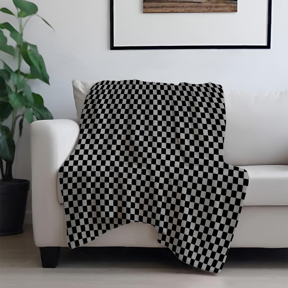 Фланелевый плед 130x150 см размера «queen» для дивана, кровати, клетчатый декор «буффало», зелено-белый клетчатый плед, мягкий, легкий 30x40in