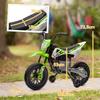Moto Elettrica per Bambini, Moto per Bambini 12V con Musica, Veicolo per Bambini con Rotelle di Supporto, 3-6 Anni, Verde