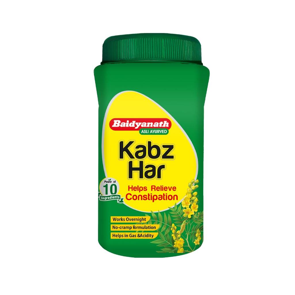 Baidyanath Kabz Har Ayurvedic Powder 100g Pack Of 1 | Natural Digestive Support For Constipation, Gas & Indigestion