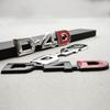 3D Metal Logo D4D Glossy Chrome Emblem Badge Decals Car Sticker For Toyota Camry Highlander Yaris Corolla avensis hilux Etc