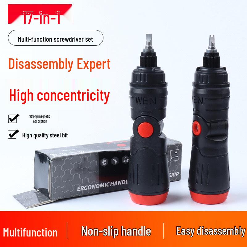 Telescopic Ratchet Screwdriver Set with German Irregular Bits