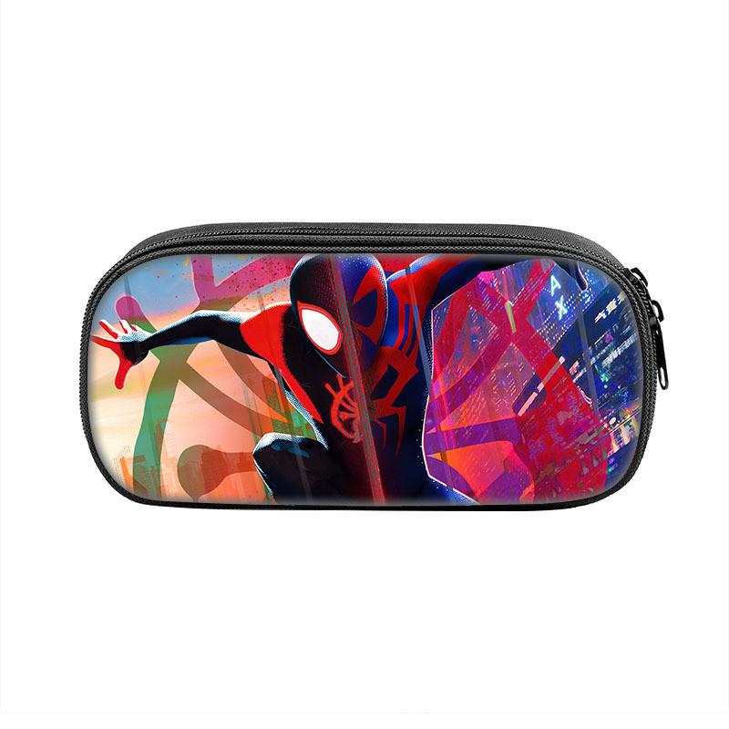 Spiderman Student Pencil Case With Polyester Material And Large Storage For School Supplies