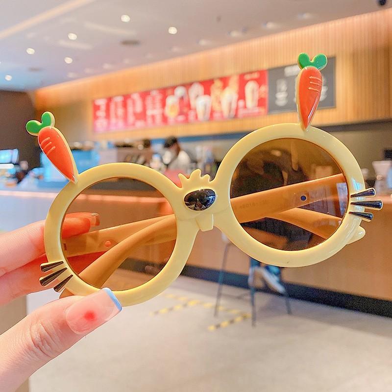 Kinder UV-Schutz Sonnenbrille Jungen und Mädchen Niedliche Cartoon Kinder Anti-Rutsch Sonnenbrille Baby Brille Tide