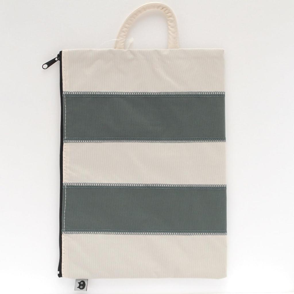 Atsuko Matano [Atsuko Matano] Flap Pouch, Striped Cat (Gray) 089001-0007-01