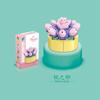 Educational Small Particles Mosaic Building Block Flower Simulation Tang Yin Succulent Potted Plant Compatible With A High Building Block Model Toy