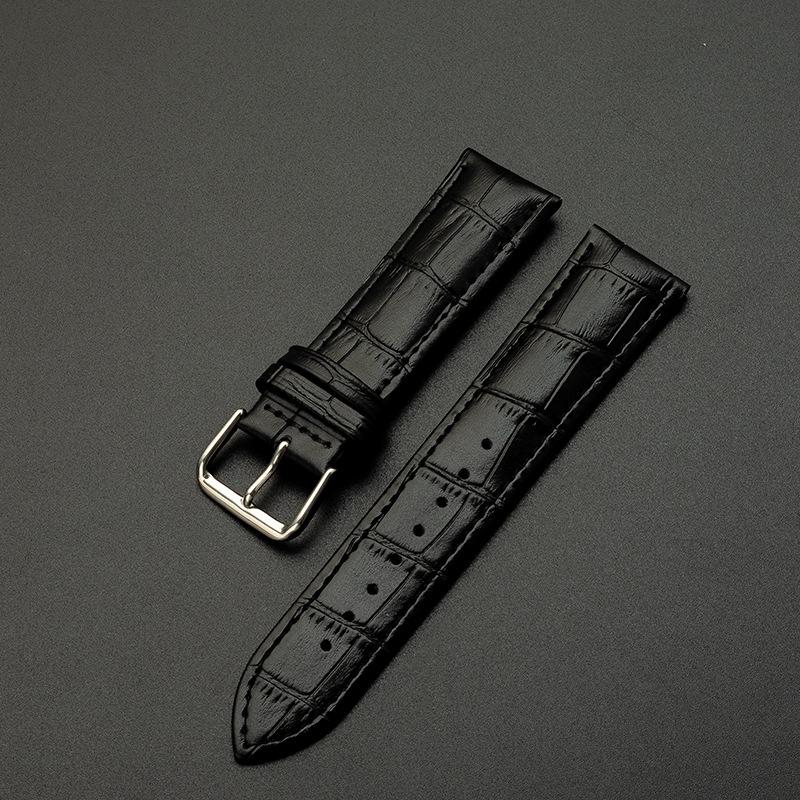 Genuine Leather Watch Strap with Pin Buckle - Cowhide Watch Band for Men and Women AVE