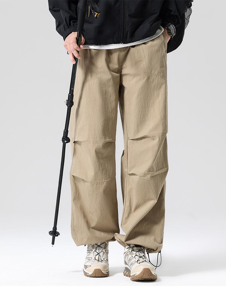 Outdoor Sports Workwear, Paratrooper Pants, Straight Leg Pants, Men's Casual Pants