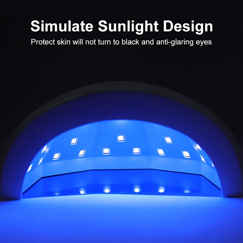 SUNOne UV Lamp Professional 30pcs Nail Light Beads with 3 Timers Infrared Automatic Sensing Nail Art Accessories Removable Plate
