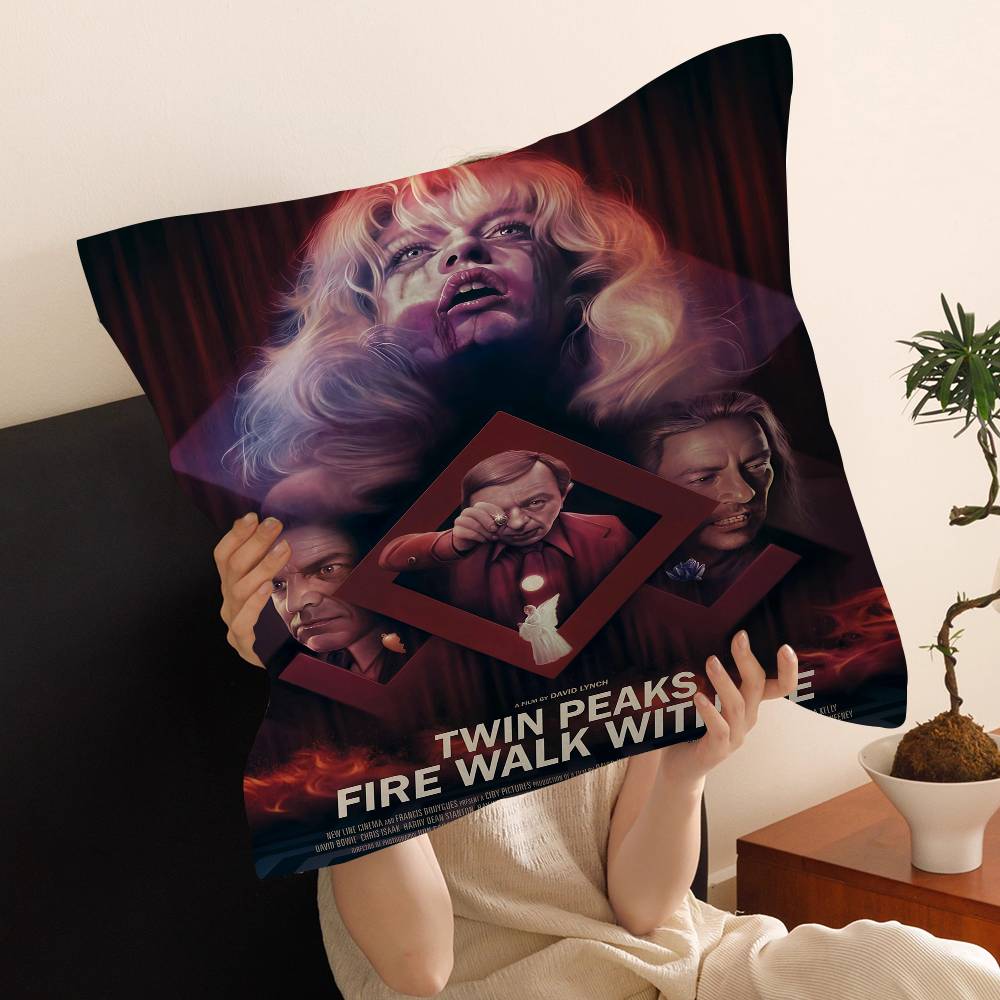 Twin Peaks Tv Series Shows Anime Lucky Dragon Pillow Cover Sofa Cushion Cover Home Room Decoration Children Gift