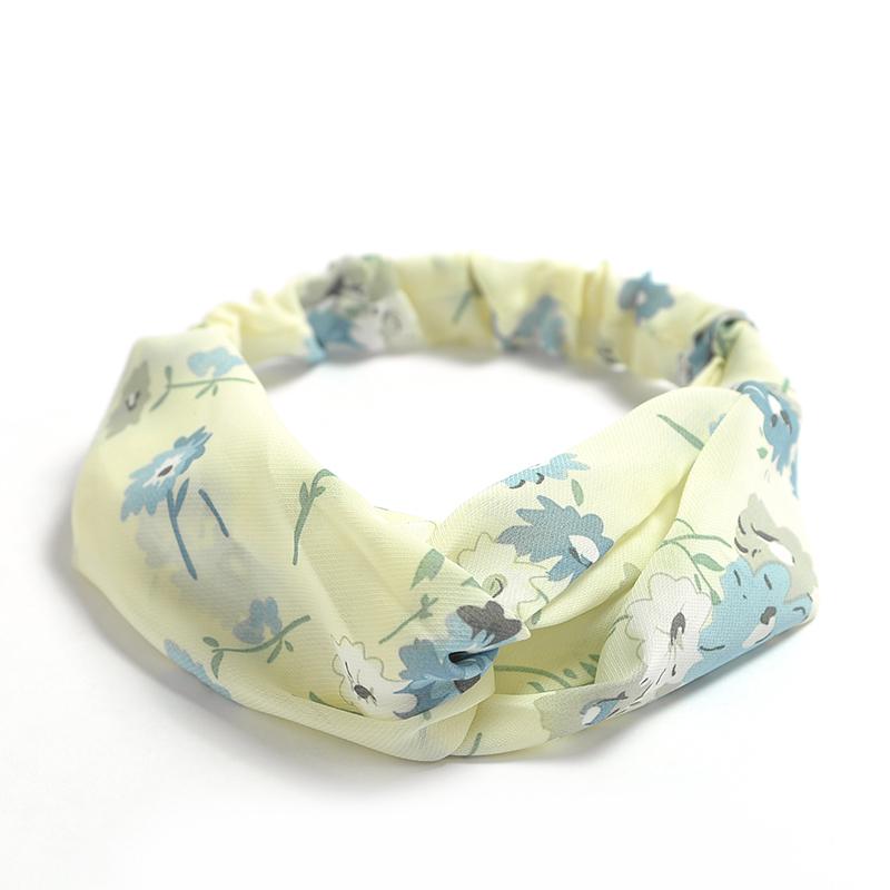 Fashion Women Girls Summer Bohemian Hair Bands Print Headbands Vintage Cross Turban Bandage Bandanas HairBands Hair Accessories