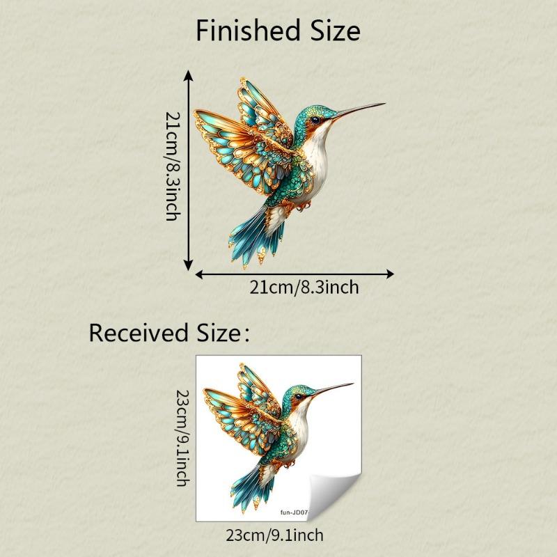 Malovaný pták Domov Balkon Skleněné okno Zkrášlení a Dekorace Elektrostatické UV Samolepky na okno Bez zadního lepidla