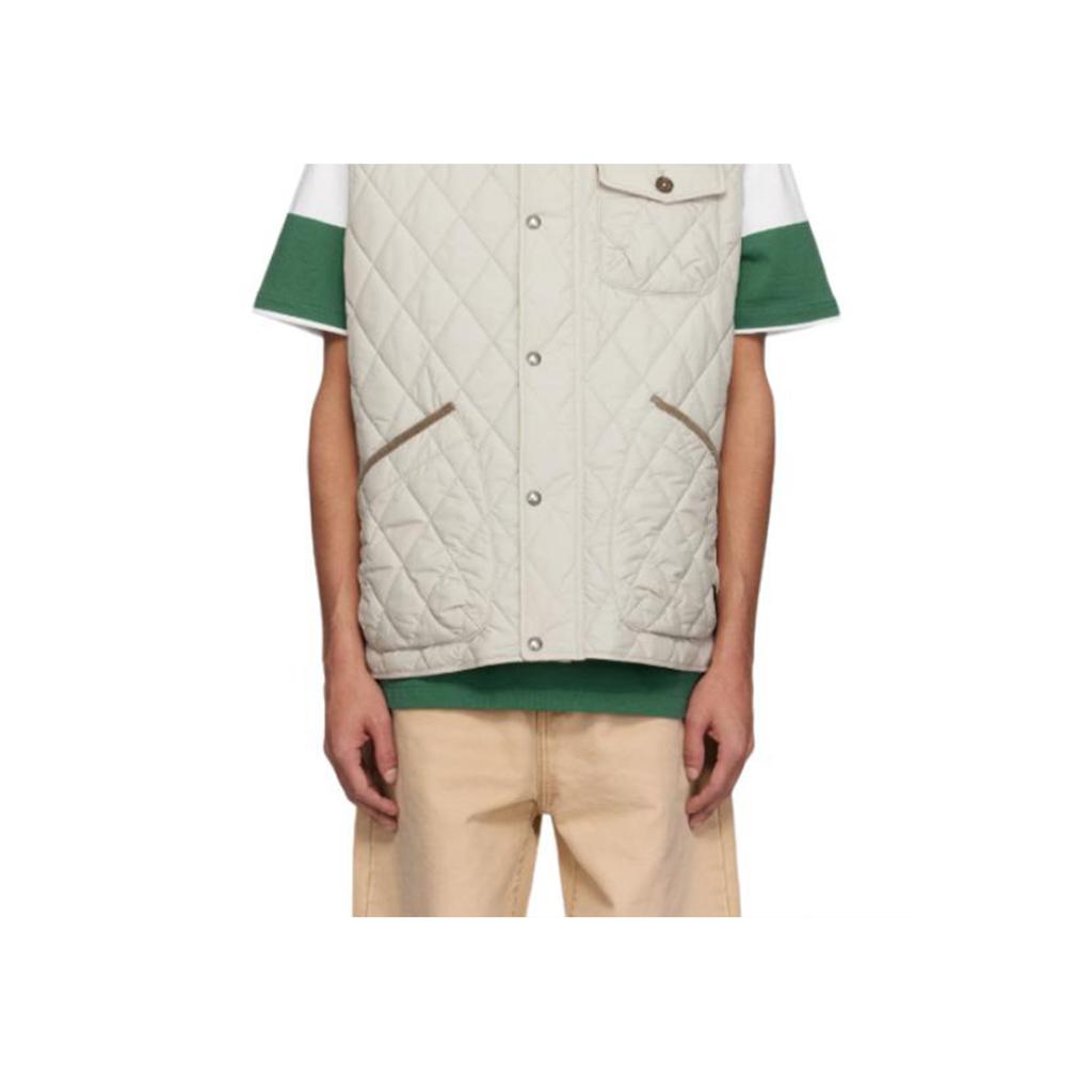 Polo Ralph Lauren Logo Patch Ärmellose Weste Herren Westen Grau 710940375-005