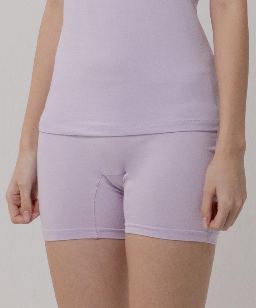 Ssaikeullin Daily Women'S Pure Cotton Boxy Panties (Lavender)