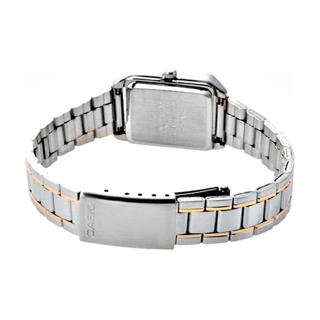 Casio Dress Series Minimalist Elegant Small Dial Quartz Movement Stainless Steel Strap Women Watches Yellow LTP-V007SG-9E