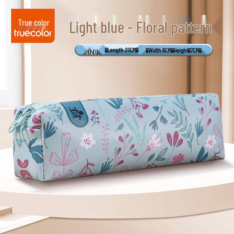 Large Capacity Cartoon Pencil Case - Portable, Printed Puppy & Kitten, Dirt-Resistant & Wear-Resistant Stationery Bag