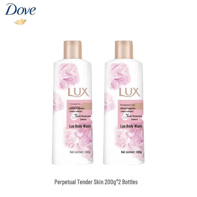 Lux Delicate Fragrance Shower Gel - Lasting Tender Skin (2x200g)