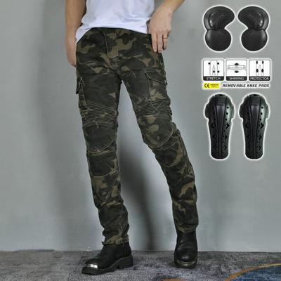 VOLERO+ Motorcykeljeans+Motorcykelkörbyxor Fickor Arbetskläder Racing Anti-Fall Byxor Förlängt Skydd