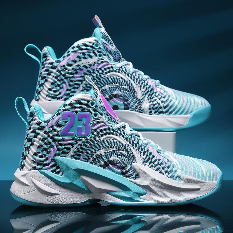 

Мужские высокие кроссовки на шнуровке, стильные баскетбольные кроссовки с амортизацией, противоскользящие, для фитнеса, тренировок, спортивной повседневной обуви с резиновой подошвой 35