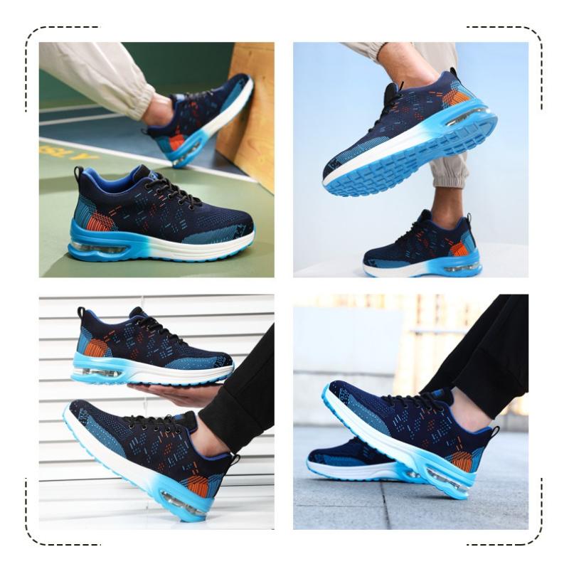 Mode Atmungsaktive Mesh Arbeits-Sneaker Herren Damen Sicherheitsschuhe Stahlkappe Unzerstörbare Schuhe Anti-Smash Leichte Luftpolster Arbeitsschuhe Herren