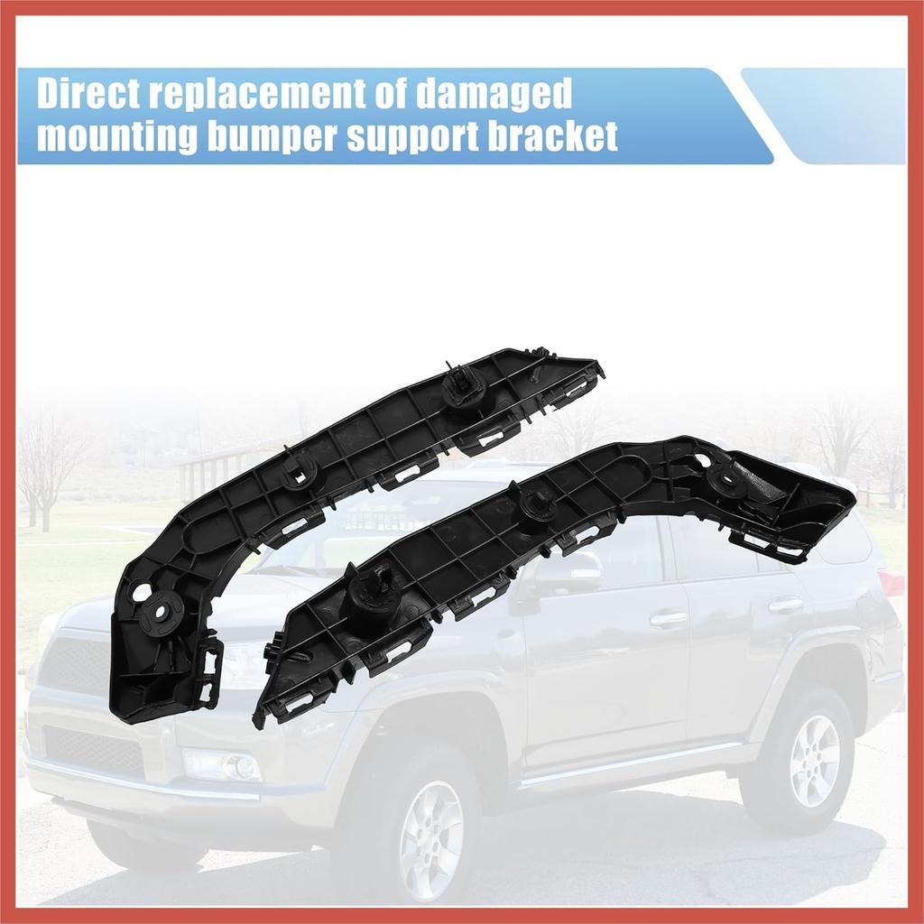 ACROPIX 1 Pair Front Bumper Mount Support Bracket for Toyota 4Runner 2014-2018 5211535153 5211635152 Left and Right Side Car Parts