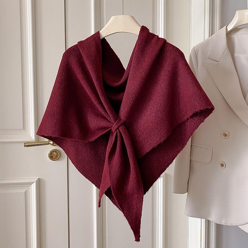 

Design Thick Knitted Scarf For Women Fashion Winter Warm Cashmere Scarves Neckercheif Lady Korean Style Neck Tie Bandana 75x185cm