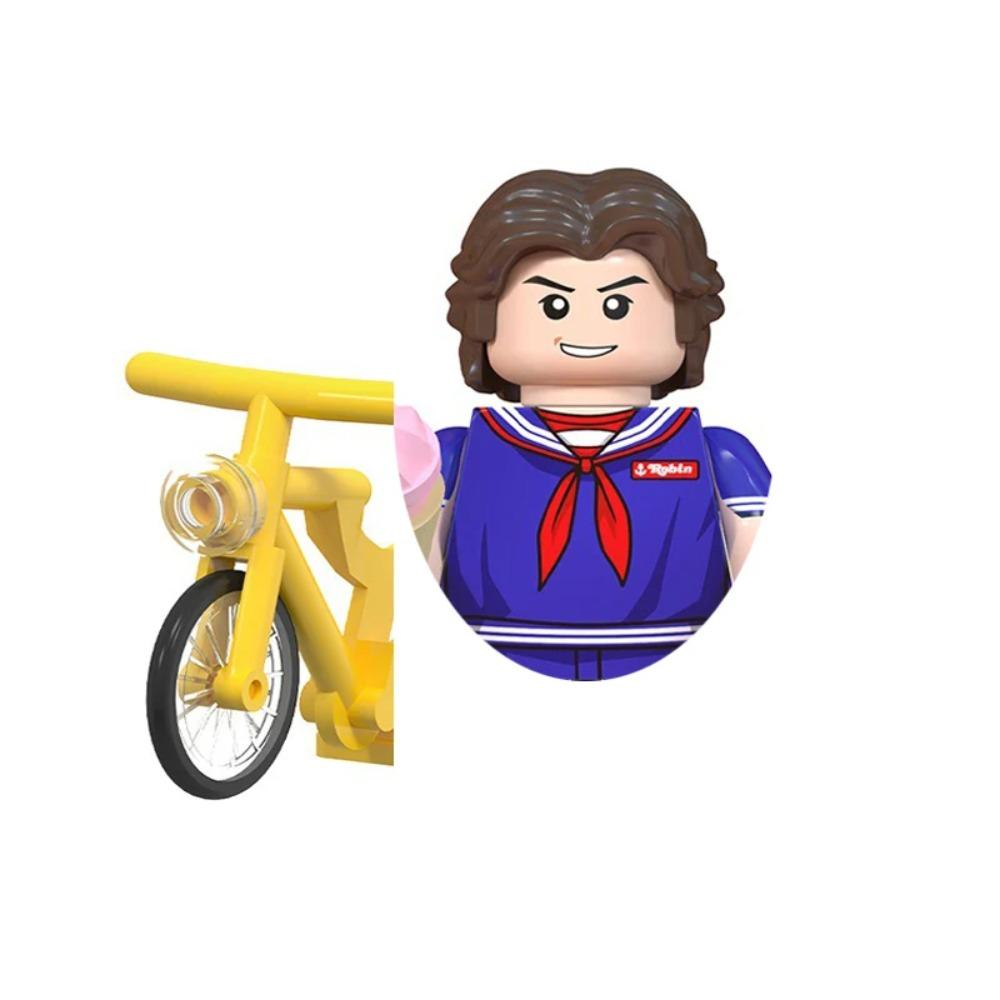 4Pcs/Set Dustin Eleven Mike Will Hopper Joyce Brenner Demogorgon Vecna Model Buliding Blocks Bricks Construction Toys For Kids