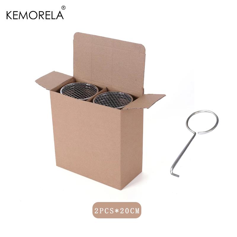 BBQ Basket Stainless Steel Rolling Grilling Basket Wire Mesh Cylinder Grill Basket Portable Round Outdoor Camping Barbecue Rack