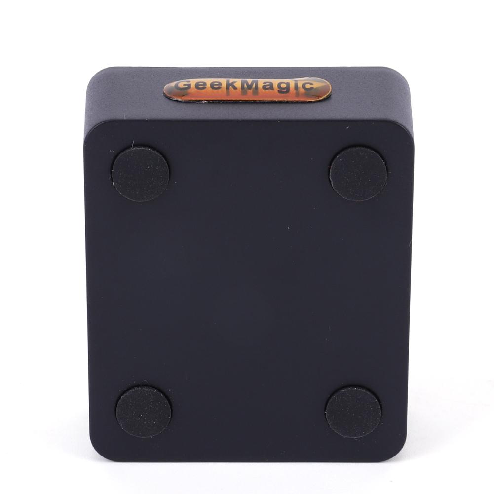 Crystal Cube Holographic Display Smart Weather Station & Digital Clock w/GIF Photo Animations Album for Desktop Decoration Clock