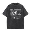 Anime Giapponese Seriale EsperiUnisexts Lain Vintage Lavato Maglietta Unisexga Iwakura Ragazza Sci Fi T-shirt Unisex Cotone Casuale Maglietta
